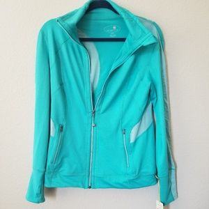 Teal athletic jacket